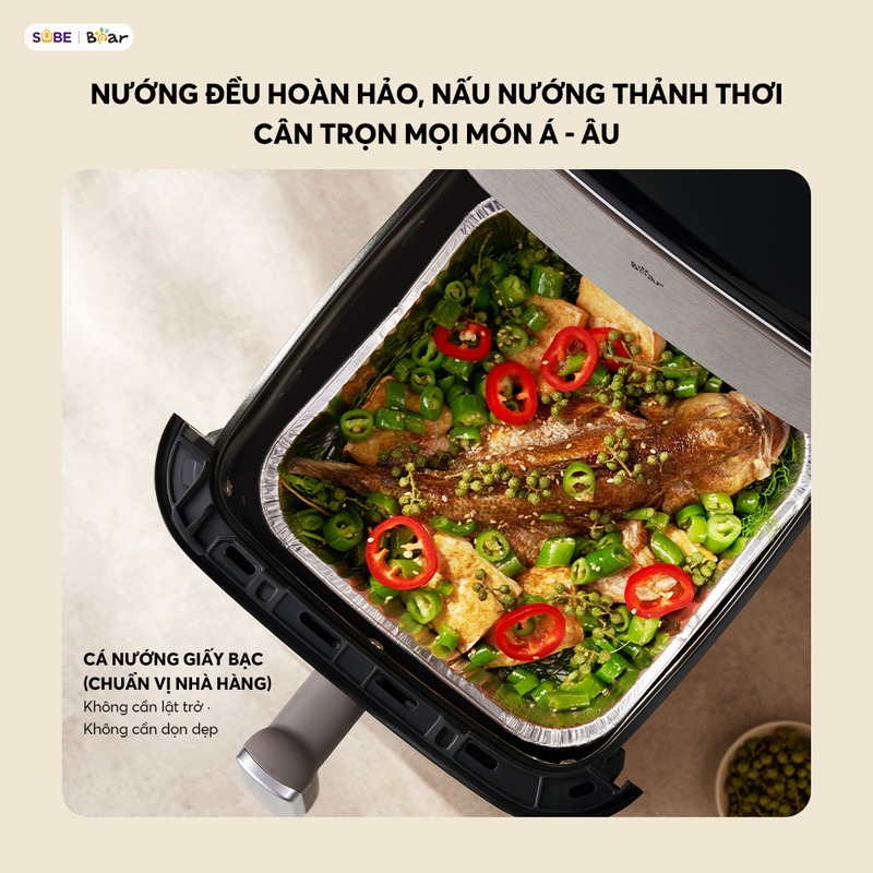 [SALE 20/10] Nồi chiên không dầu Bear 6.2L AF-5H20J75